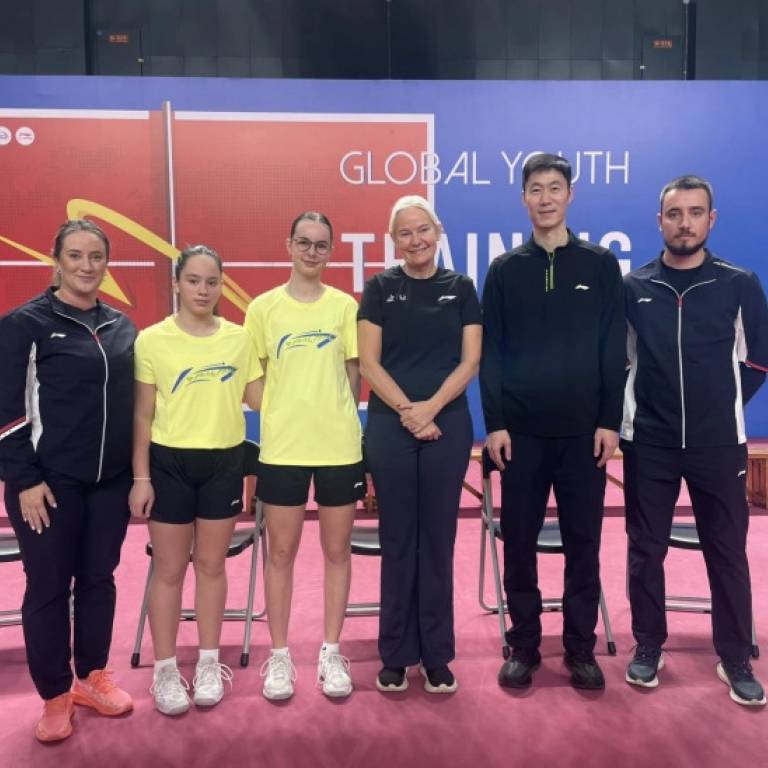 Crnogorske stonoteniserke na trening kampu u Kini